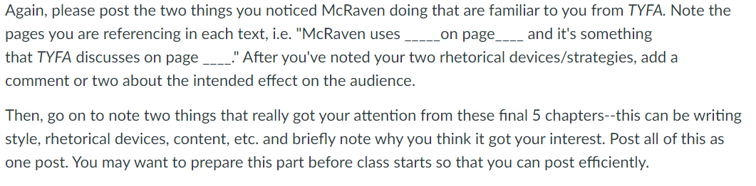 Again, please post the two things you noticed