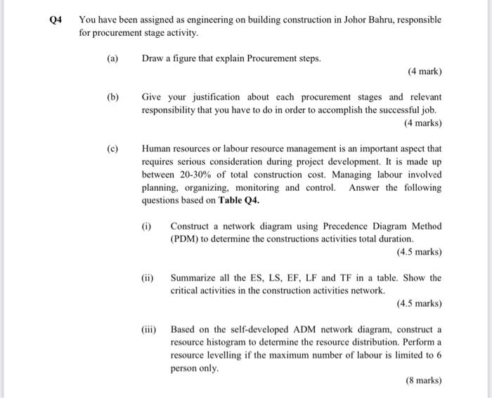 have been assigned as engineering on building