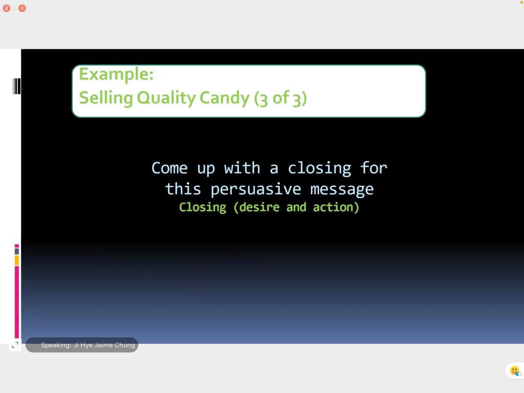 Make Persuasive Message that selling quality