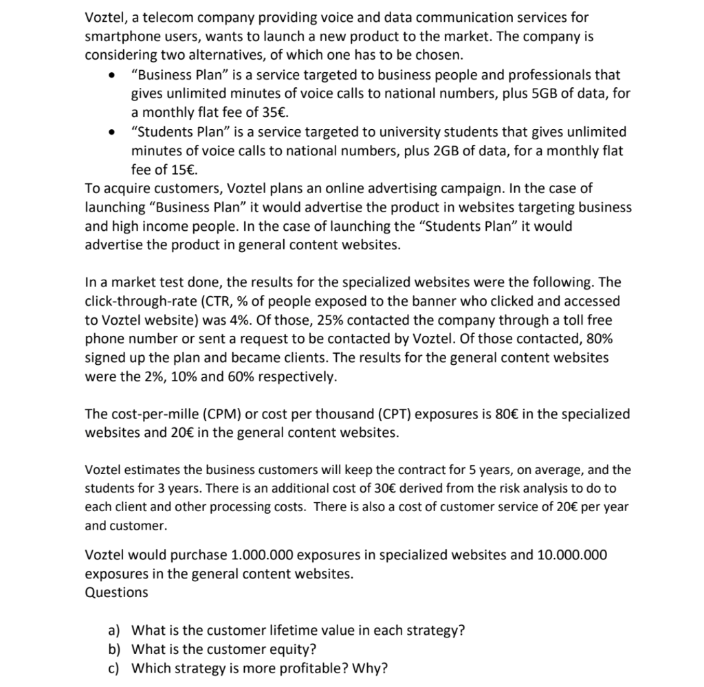 Voztel, a telecom company providing voice and