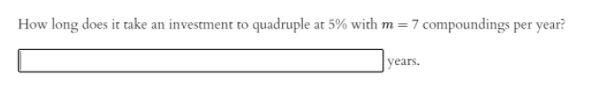 How long does it take an investment to quadruple