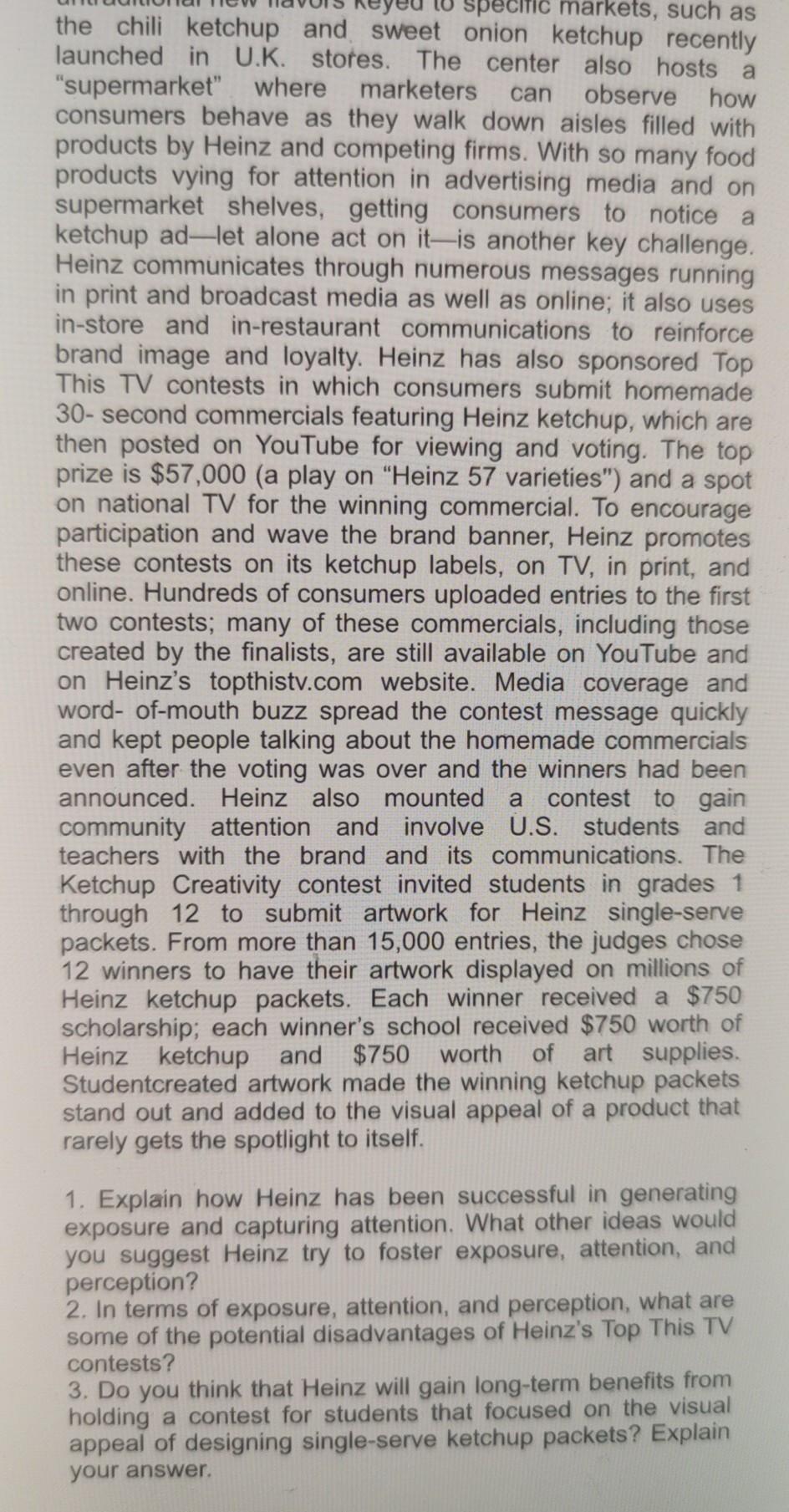 In your own words, answer the following