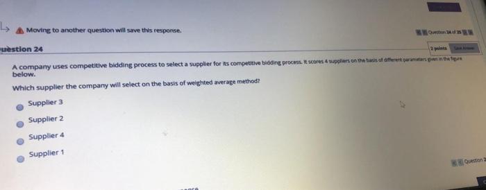 A Moving to another question will save this