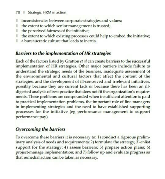 Strategic Human Resource Management Subject Topic