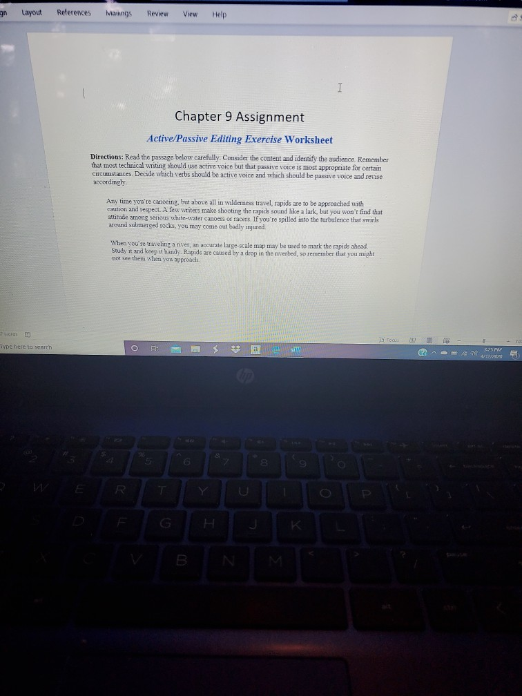 Layout References Manings Review View Help