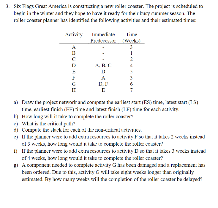 3. Six Flags Great America is constructing a new