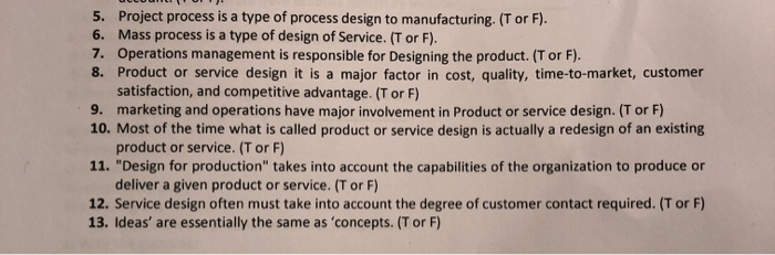 true or false what is the correct answer? please