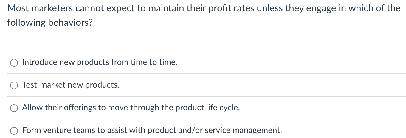 Most marketers cannot expect to maintain their