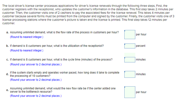 The local driver's license center processes
