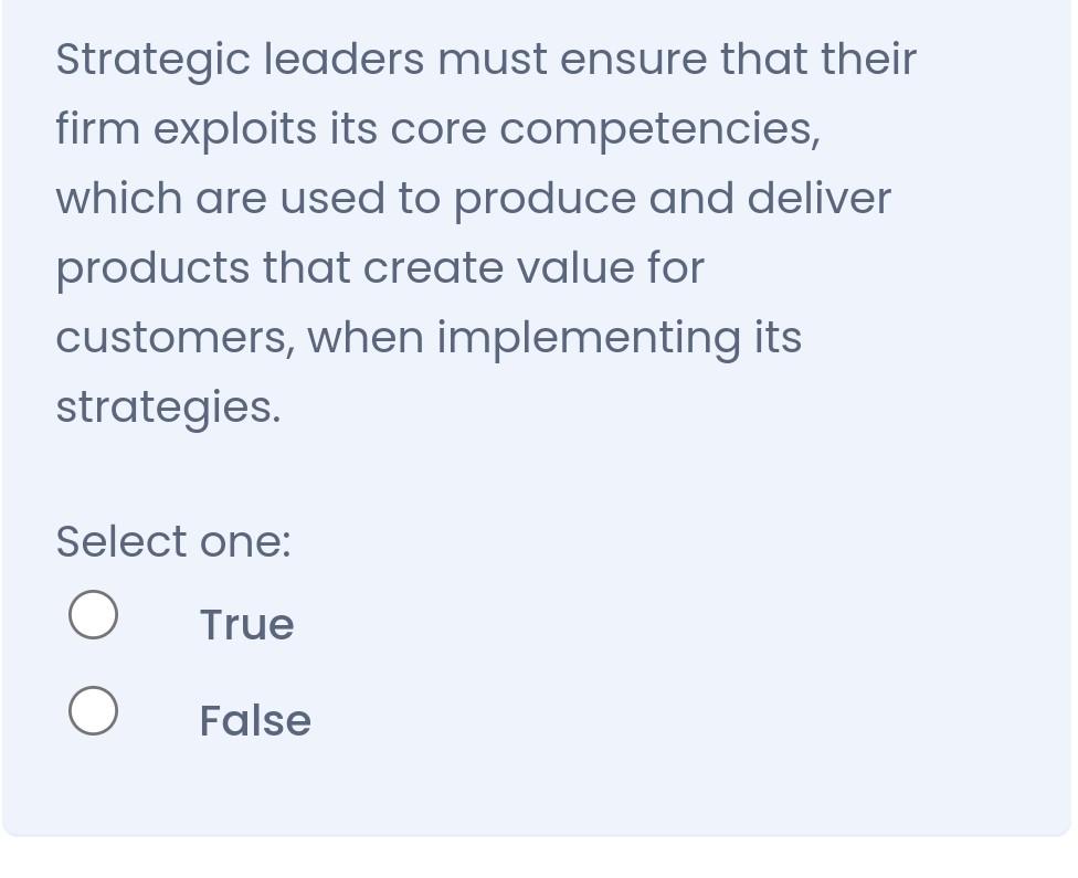 An international strategy is commonly designed