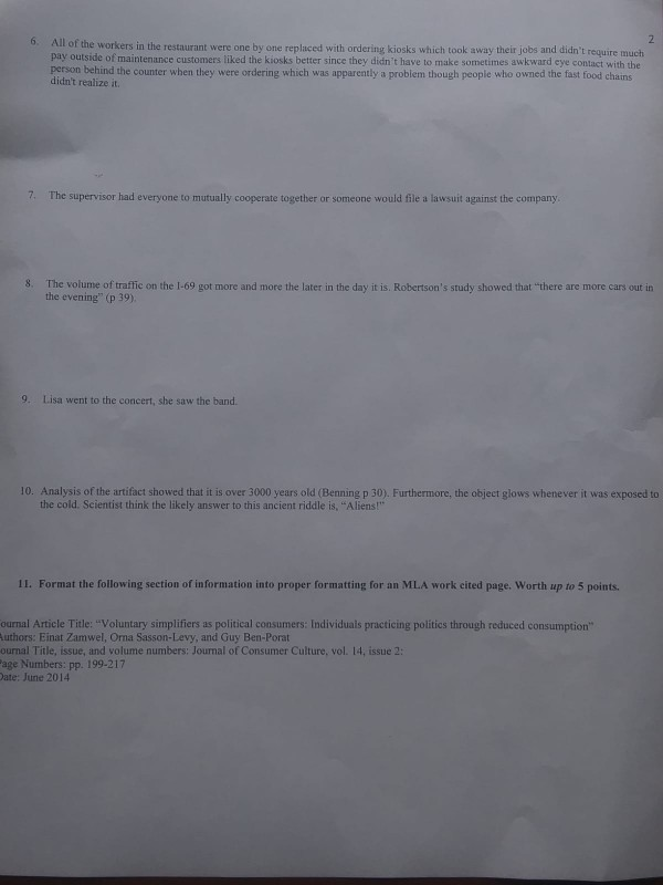 this is englis 101 questions i need help to