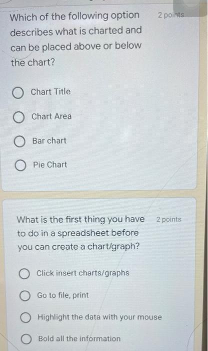 2 points The function that lets you add up a