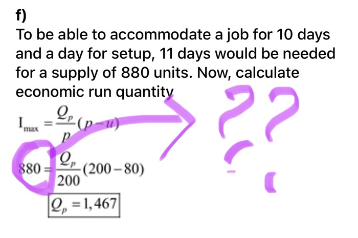 This is a part of (f) solution. How does '880' of