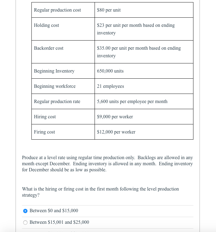 Please use excel to solve and show formulas