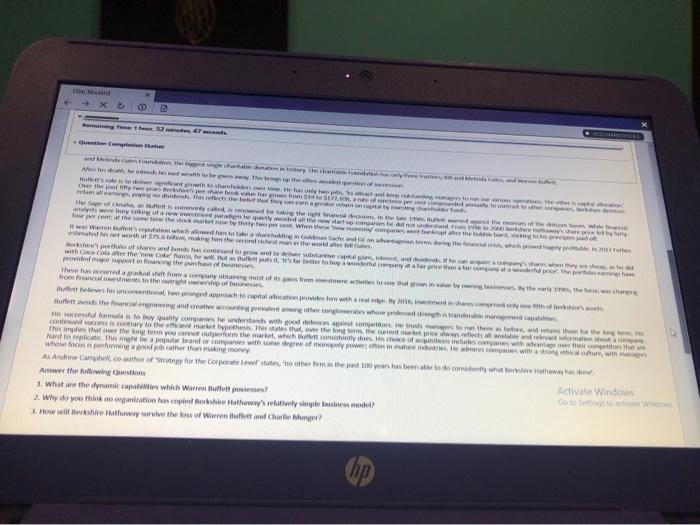 Question Completion Status Case Study: The