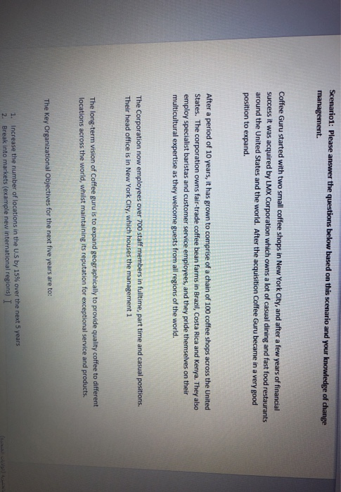 mgt 220 portfolio Scenario1: Please answer the