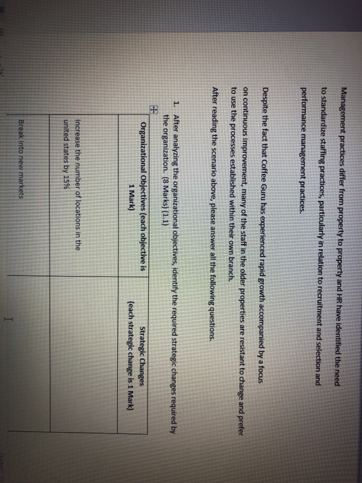 mgt 220 portfolio Scenario1: Please answer the