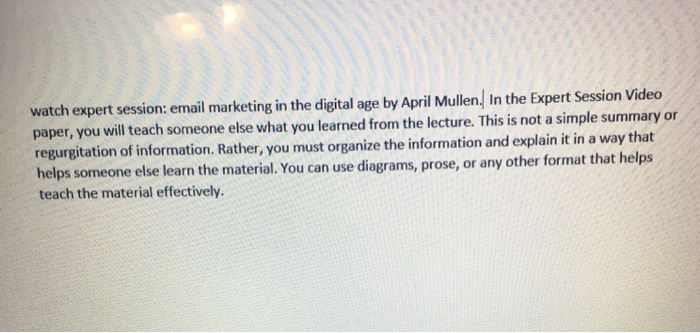 watch expert session: email marketing in the