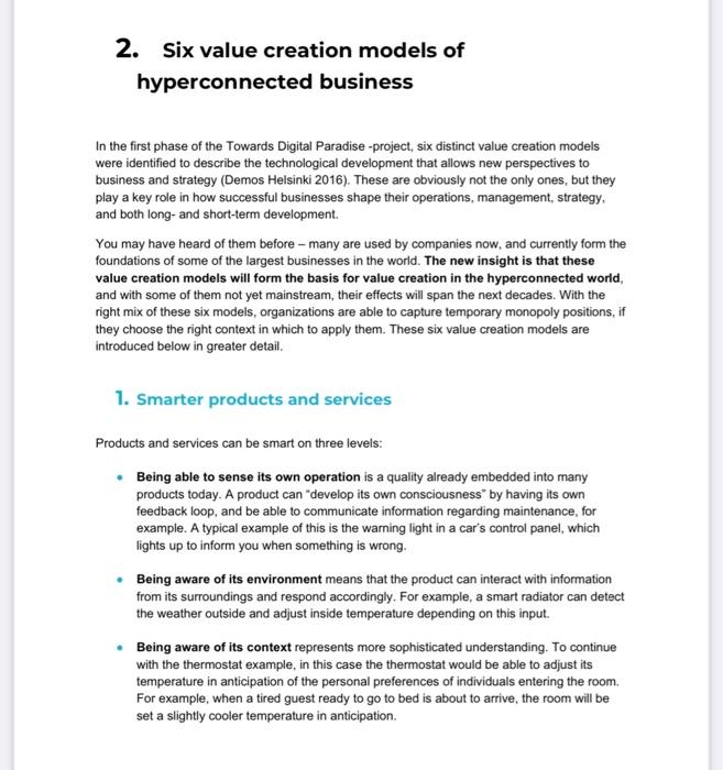 Please read the attached article and write a