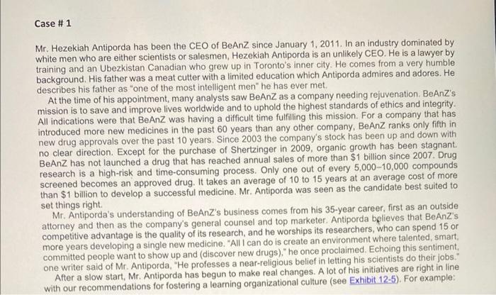 Mr. Hezekiah Antiporda has been the CEO of BeAnZ