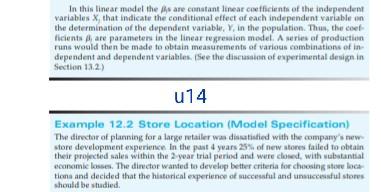 In this linear model the fs are constant linear