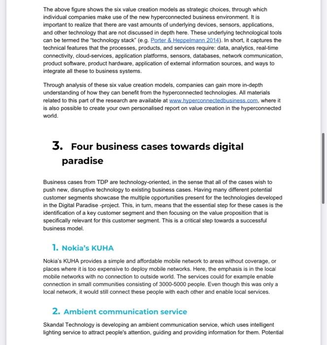 Please read the attached article and write a