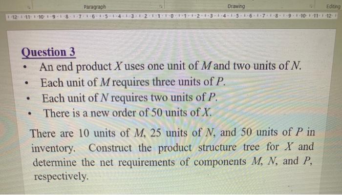 Paragraph Drawing -4-15 16 Editing -10-11 112 112