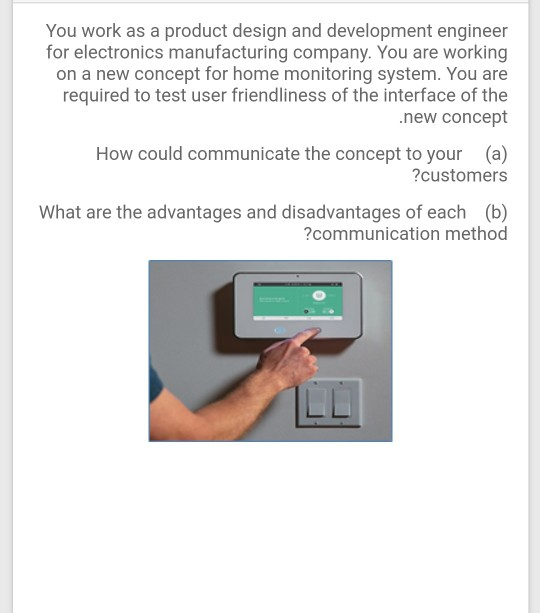 please solve it quickly You work as a product