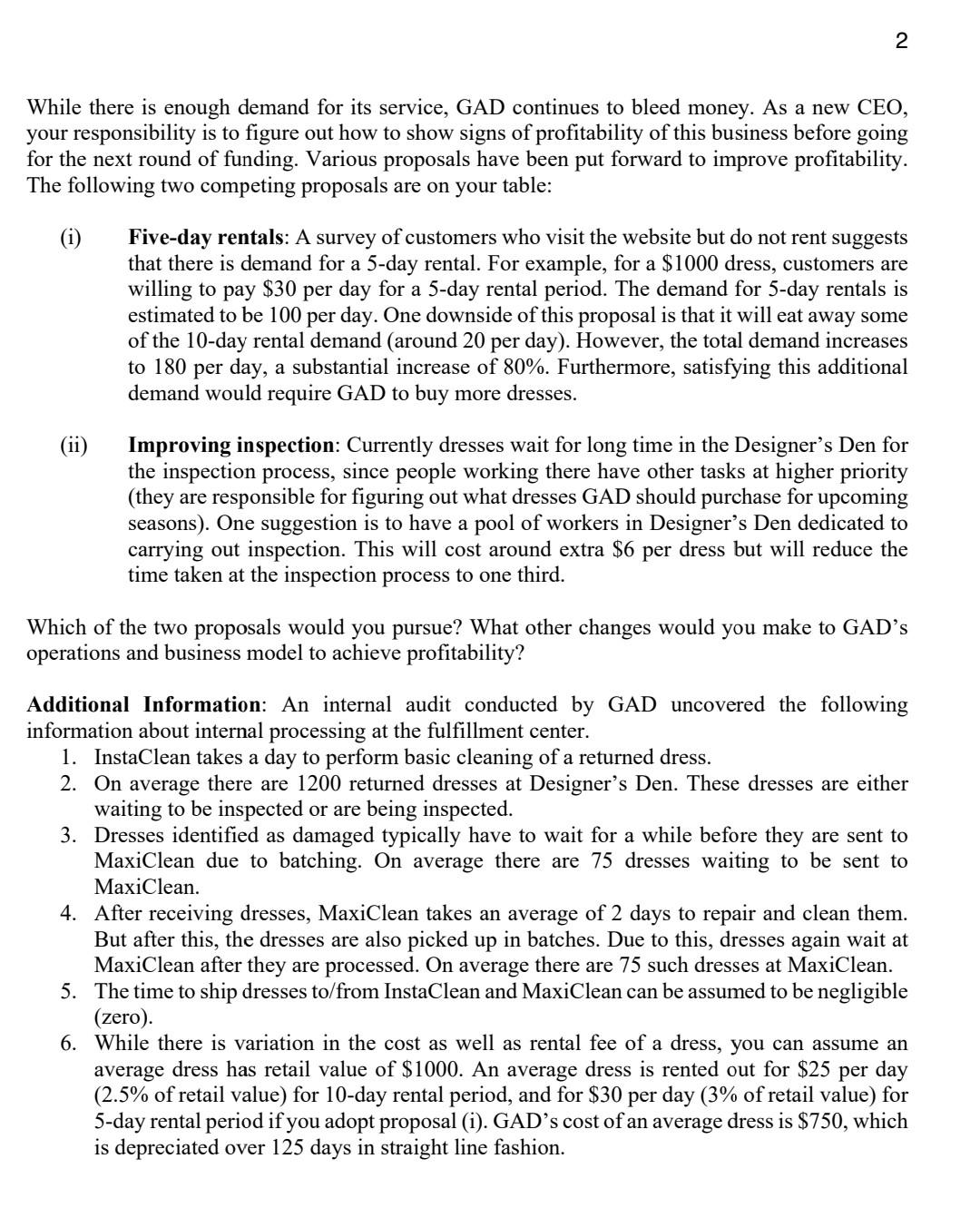 CASE: QUESTION: Please read carefully.