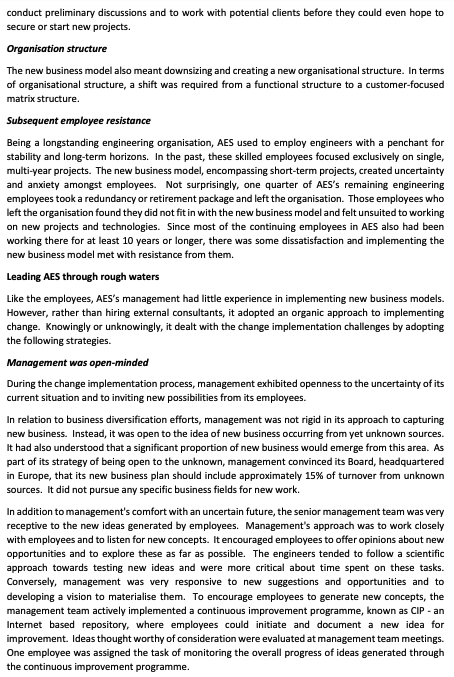 Read case study below to answer this question