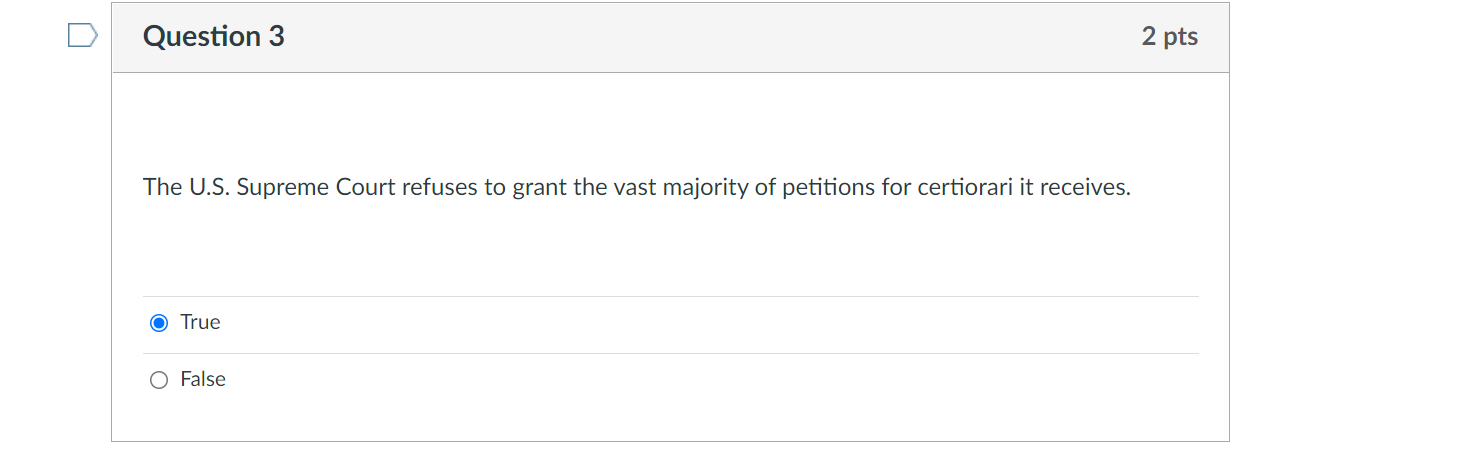 Please help me with these 3 short True/False