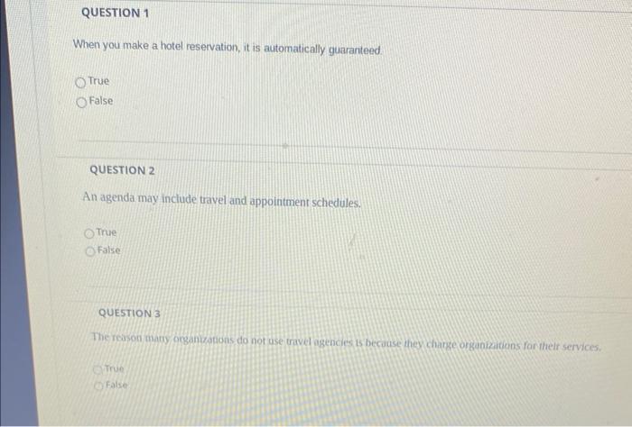 When you make a hotel reservation, it is