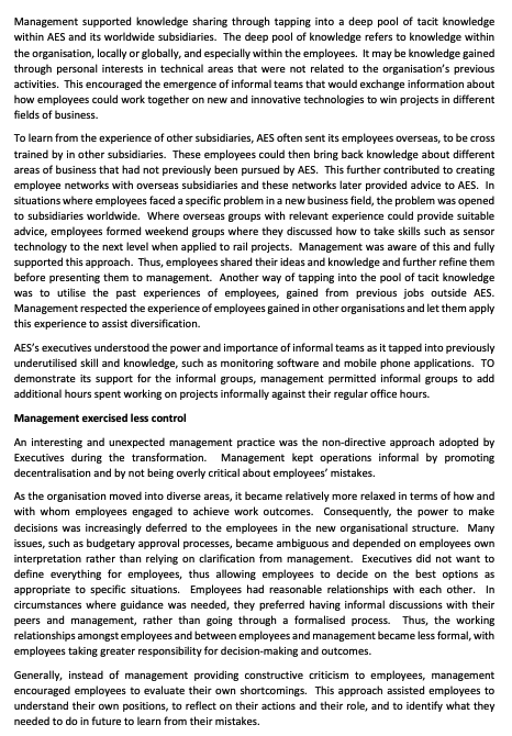 Read case study below to answer this question