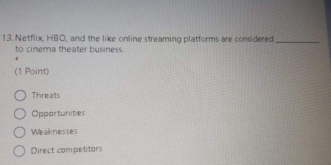 13. Netflix, HBO, and the like online streaming