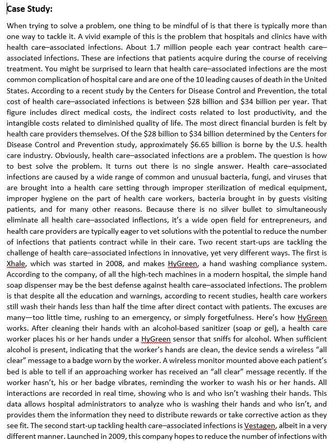 Case Study: When trying to solve a problem, one