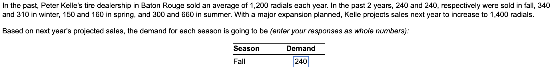 ch. 4. - 22 please do for all 4 seasons In the