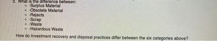 3. What is the difference between: o Surplus