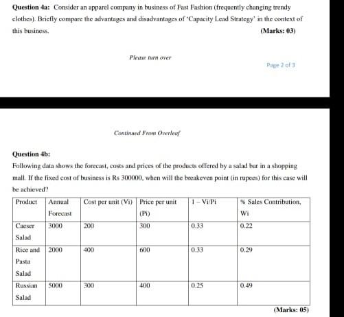 please solve question 4 part a and b.. part a is