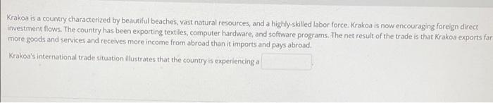 Krakoa is a country characterized by beautiful