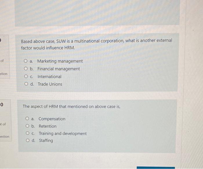 Time left 0:11:32 SUW is a multinational