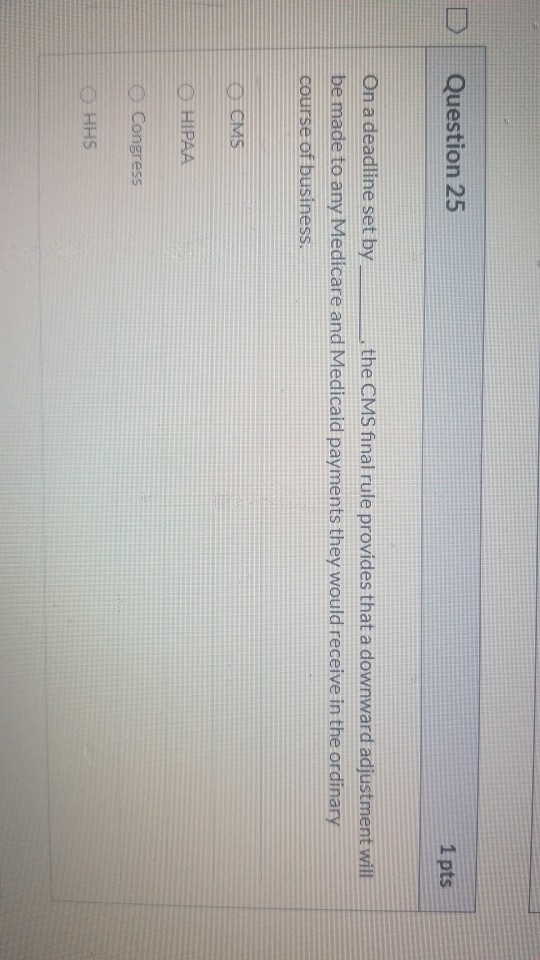 Question 11 1 pts If your manager requests a