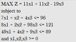 Find optimal solution ONLY USING LINGO SOFTWARE.