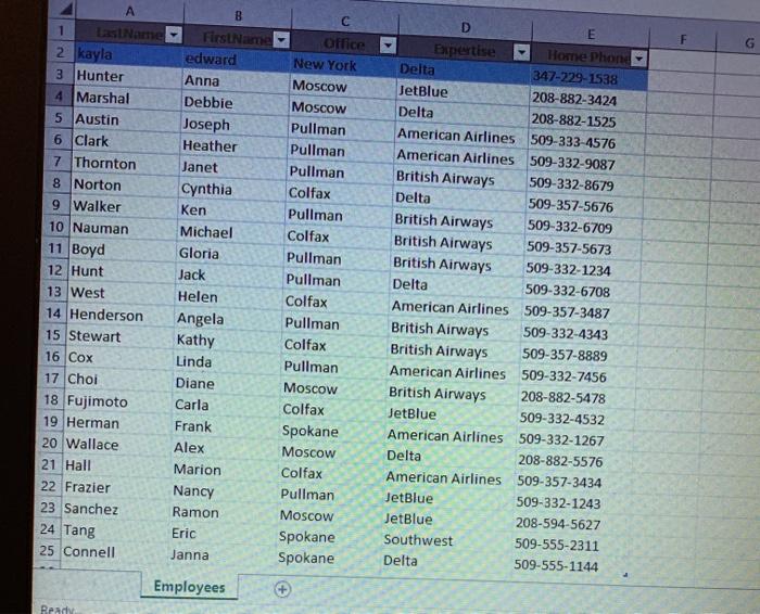 querying & sorting excel lab LastNome 2 kayla 3