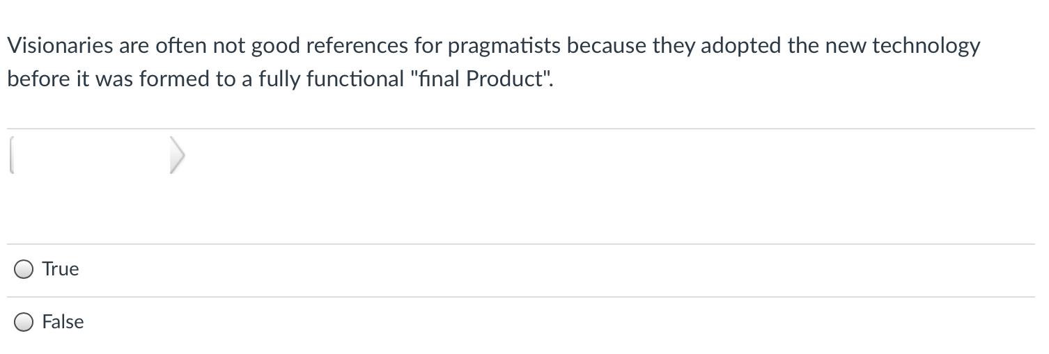 Visionaries are often not good references for