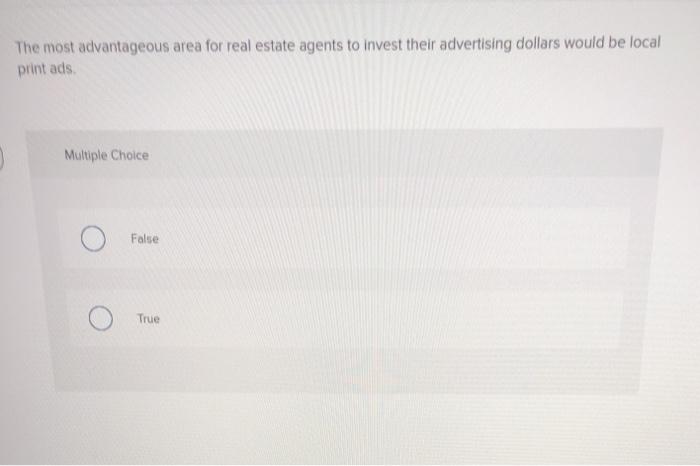 The most advantageous area for real estate agents