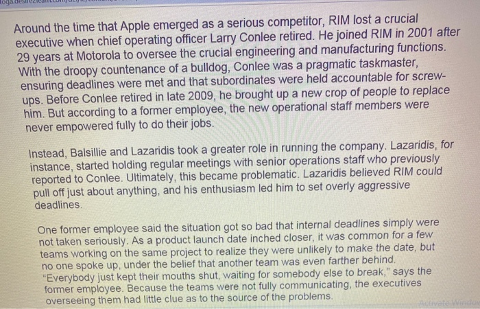 1. As noted in the required reading for week