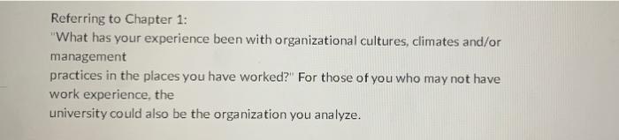 its a human resources management chapter 1