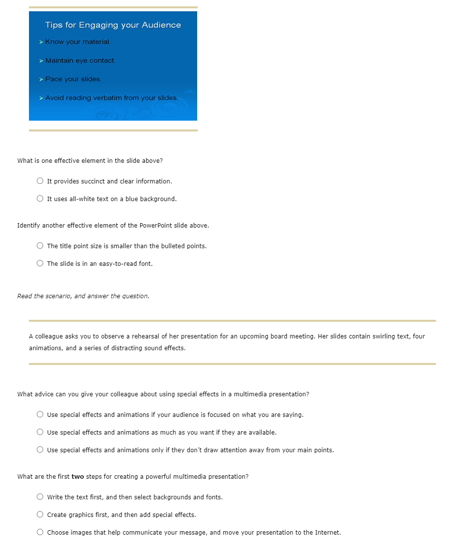 Tips for Engaging your Audience >> Know your