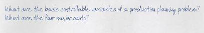What are the basic controllable variable.s of a
