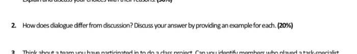 course: intro to leadership 2. How does dialogue